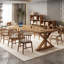 Brown Rectangular Solid Wood desk-377047980