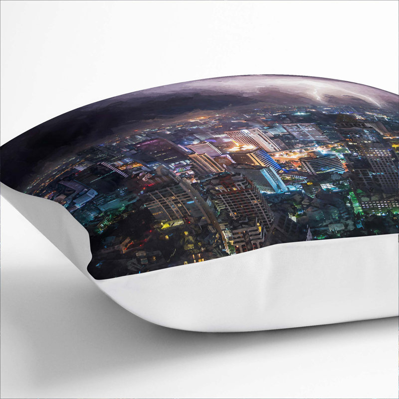 Square Cushion, 40cm H x 40cm W x 15cm D, White
