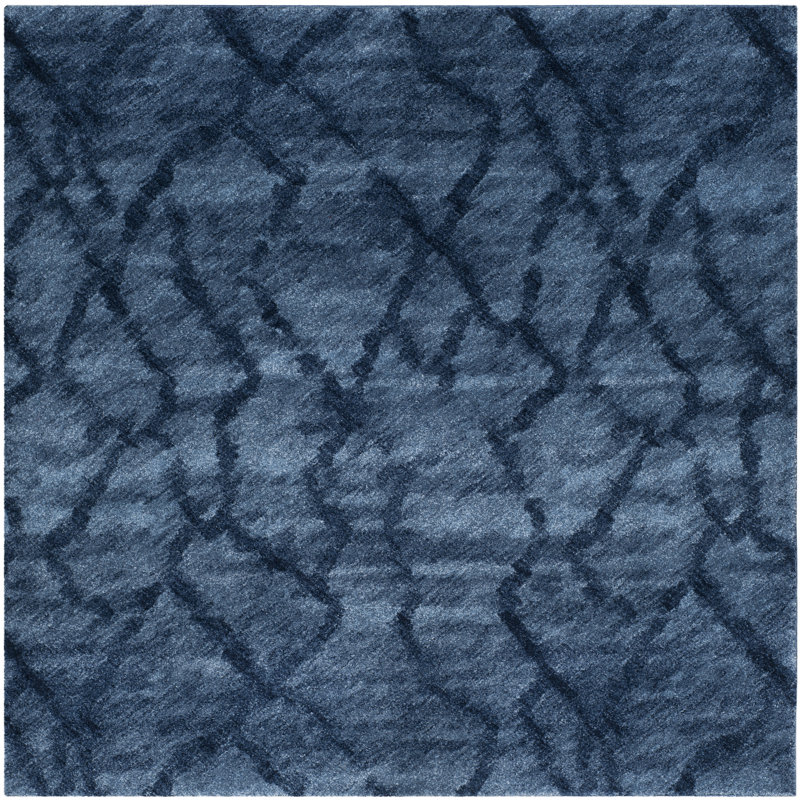 Socorro Retro Performance Abstract Rug, Square 8'