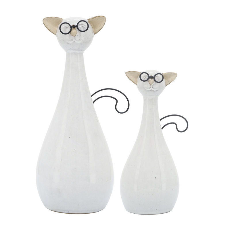 Sculpture de chat Adallard, H 10 po x l 6 po x P 4 po