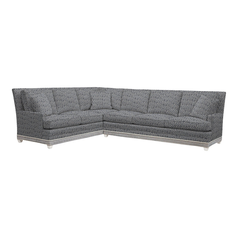 Riverside Chaise Sectional, Callaloo Cotton, No, Casa Blanca