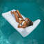 Sunnylife: Luxe Lie-On Lounger - La Palma Sage Stripe- Inflatable Pool & Water Float, Lay-Flat w/ Head Rest, Beach-Outdoor Seating, Removeable Cover