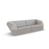 Faz 95.25" Wide Outdoor Patio Sofa with Cushions
