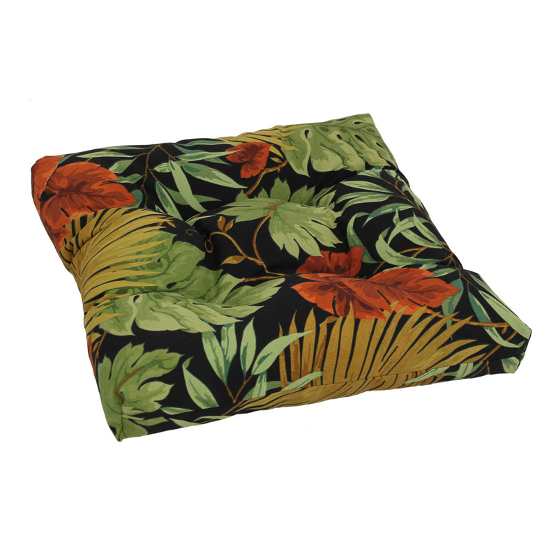 Outdoor 5'' Seat Cushion, Tropique Raven