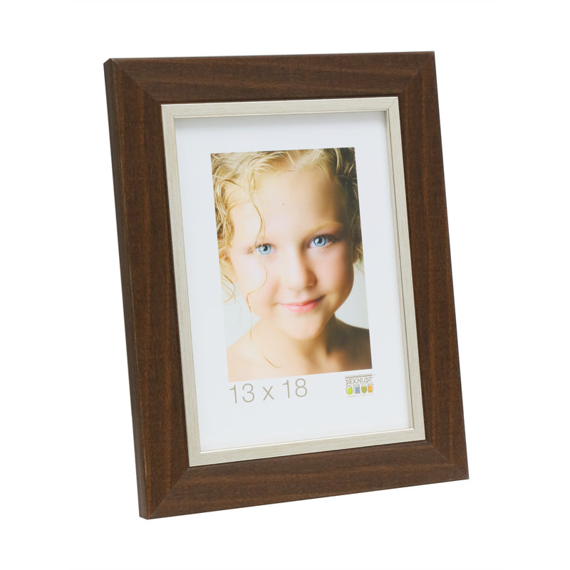 Hallwood Bevelled Picture Frame, Brown, 25cm H x 20cm W x 1.60cm D