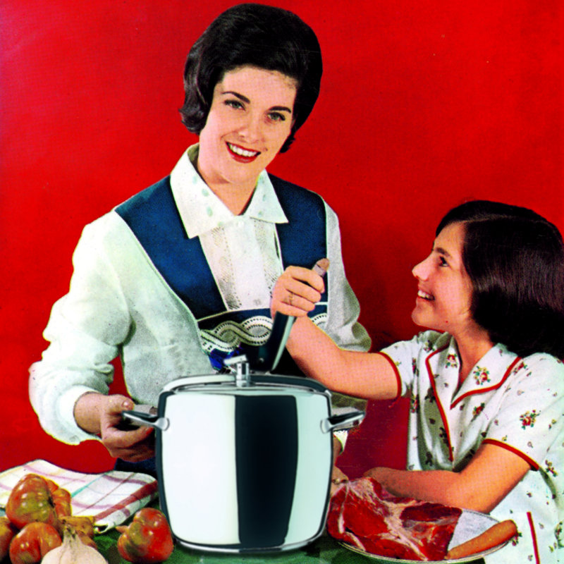 1950 Pressure Cooker Stainless Steel