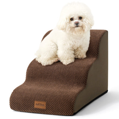 Dog Stairs Dogs, Pet Step with Leakproof Cover, High Density Foam Cat Ramp for Chair or Sofa