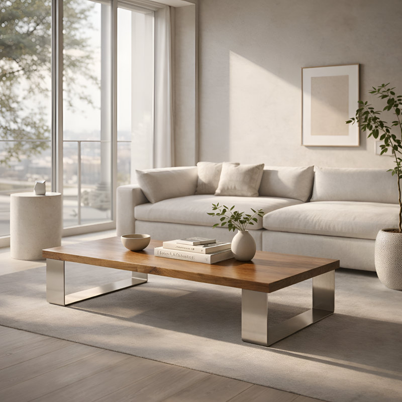 Haley Large Solid Wood Coffee Table