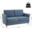 Leela 2 Seater Linen Loveseat-590416758
