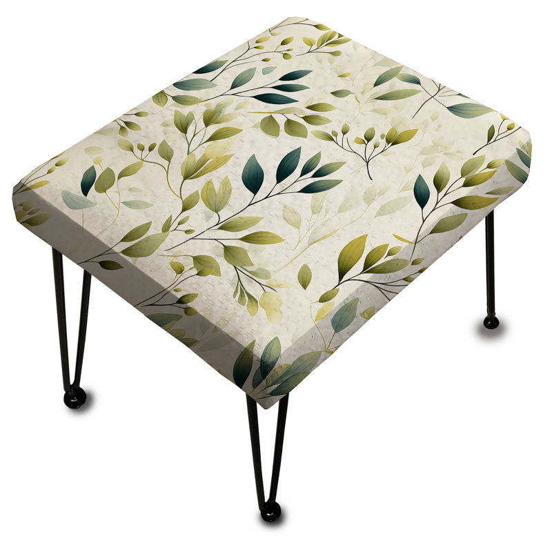 Minimalist Botanicals II - Botanical Rectangle Ottoman