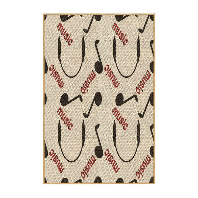 Tapis de la zone brune laine, Rectangle 6 pi x 9 pi