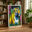 Tiger In Magenta Modern - Print-136810099-136810100