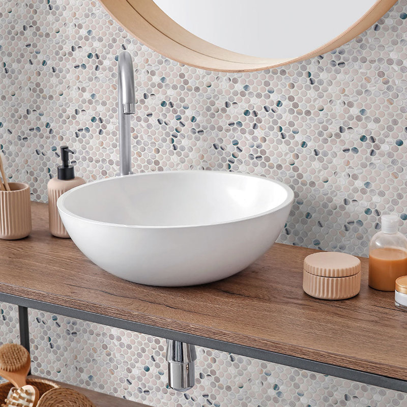 Carreau de mosaïque en verre recyclé Spectrum, Lubrifiant