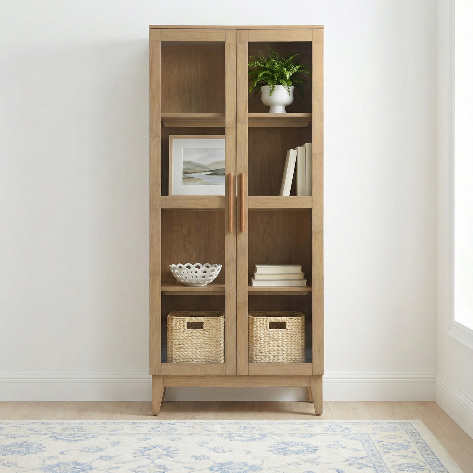 Karega Solid Wood Storage Cabinet