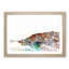 Docked Boats in Ballstad Norway in Abstract - Picture Frame Painting Print-55734115-55734116