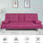 Schons Twin 66" Wide Tufted Back Futon and Mattress-549055689