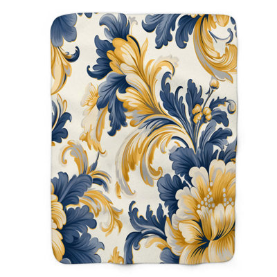 Baroque Themes - 1 Piece Premium Sherpa Blanket