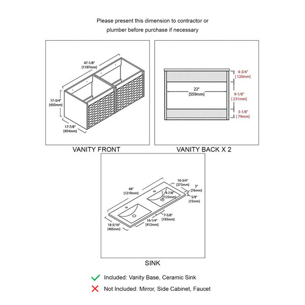 Dimensions du produit
