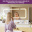 LED Mirror Cabinet, Wall Mounted Bathroom Vanity Cabinet with Backlit Anti-Fog LED Mirror-1088962732