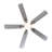 42-Inch Low Profile Ceiling Fan with Light and Remote, Silver Finish, ABS Blades for Indoor Use