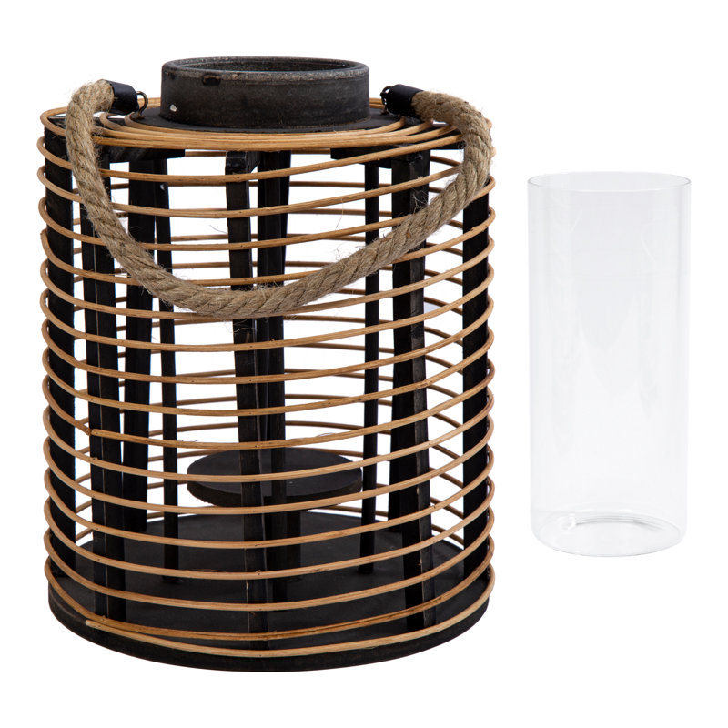 Wood Wall Lantern, 19" H x 10" W x 10" D