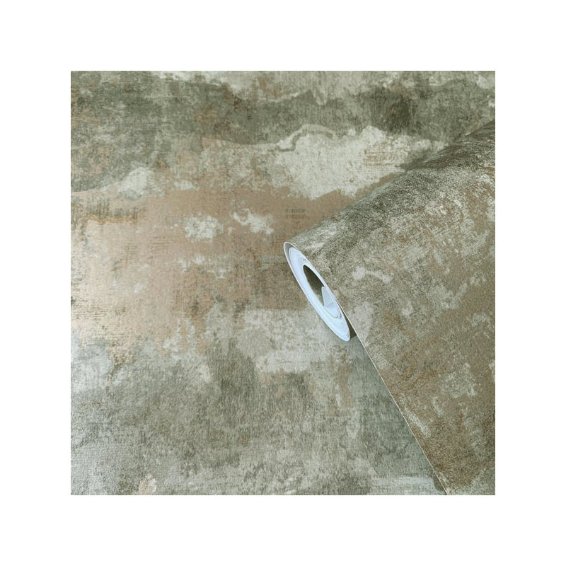 Elegance 10m x 53cm Satin Wallpaper Roll, Green