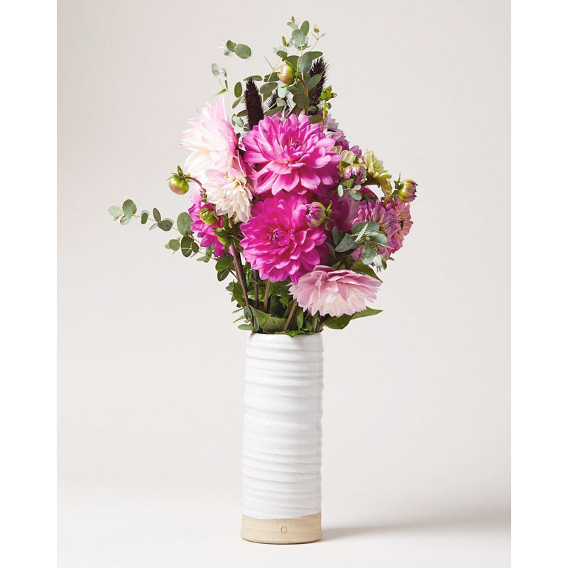 Trunk Stoneware Table Vase, Large: 3.5"X 10"