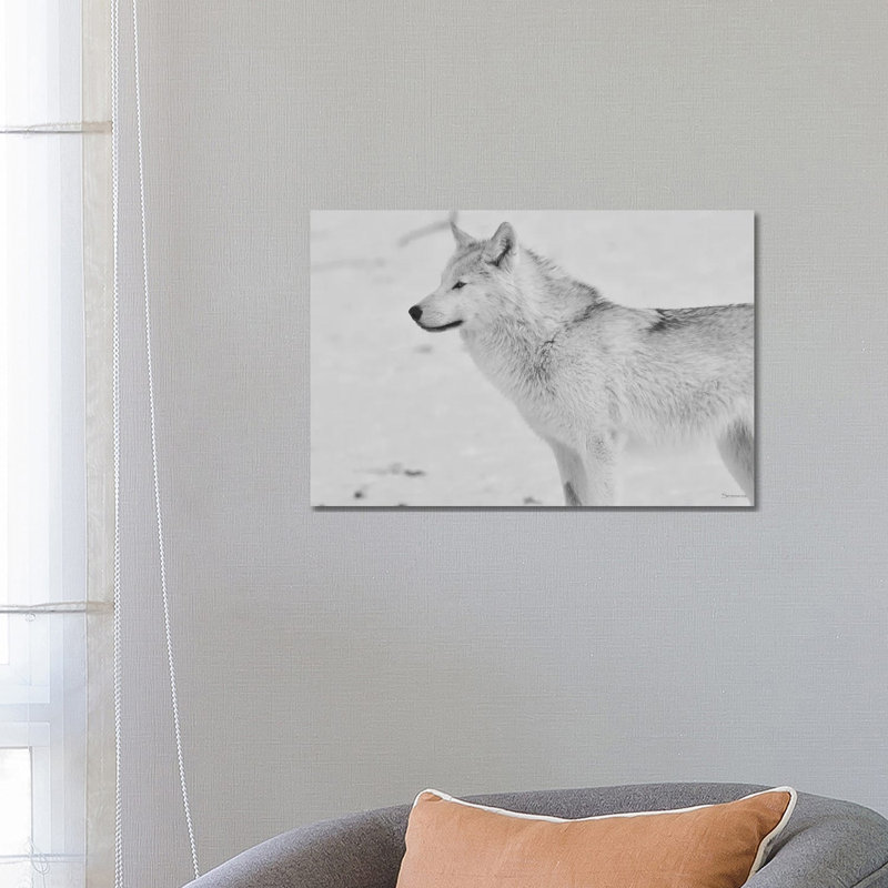 White Wolf by Gordon Semmens - Wrapped Canvas Print, 66.04 cm H x 45.72 cm W x 1.91 cm D