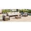 Ensemble de canapé modulaire de patio en métal 7 pièces Topmax-796432350