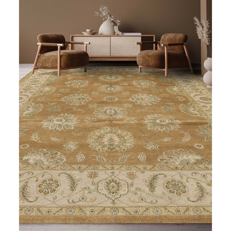 Wool Oriental Area Rug, Rectangle 5' x 7'