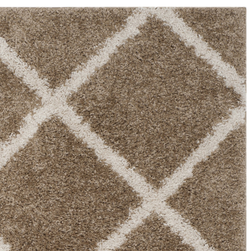 Helsel Shag Performance Geometric Rug, Runner 2' x 8'