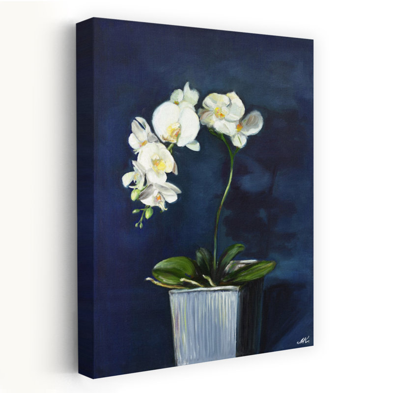Orchidées blanches élégantes, H 18 po x l 12 po