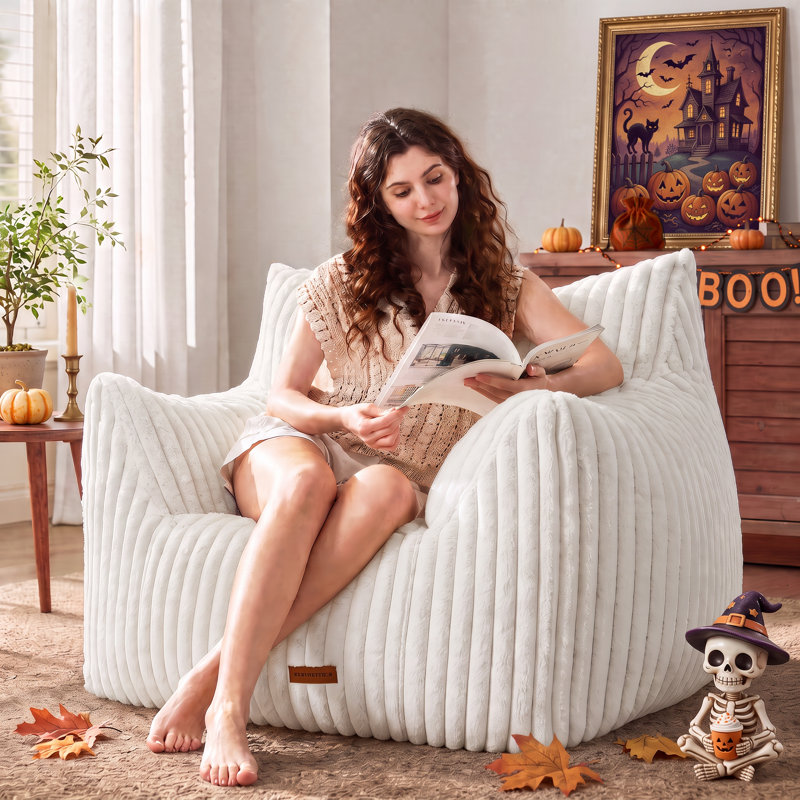 Fauteuil à billes Classic, H 30 po x l 45 po x P 39 po, Blanc