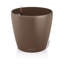 Pot à fleurs rond en plastique avec indicateur de niveau d'eau Classico Color 28 pour intérieur et extérieur, muscade-1611754260-1611754261