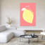 Art mural contemporain jaune-1044564884