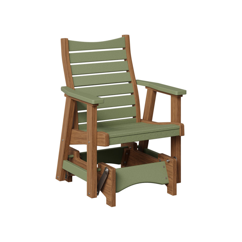 Fauteuil oscillant simple Berlin Gardens Bristol, Sage Top/Antique Mahogany Base