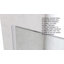 Paroi de douche fixe encadrée divisée l 34 po x H 74 po avec verre rayé 3/8 po-99084415