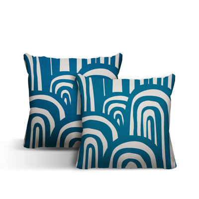  Coussin décoratif intérieur / extérieur abstrait carré