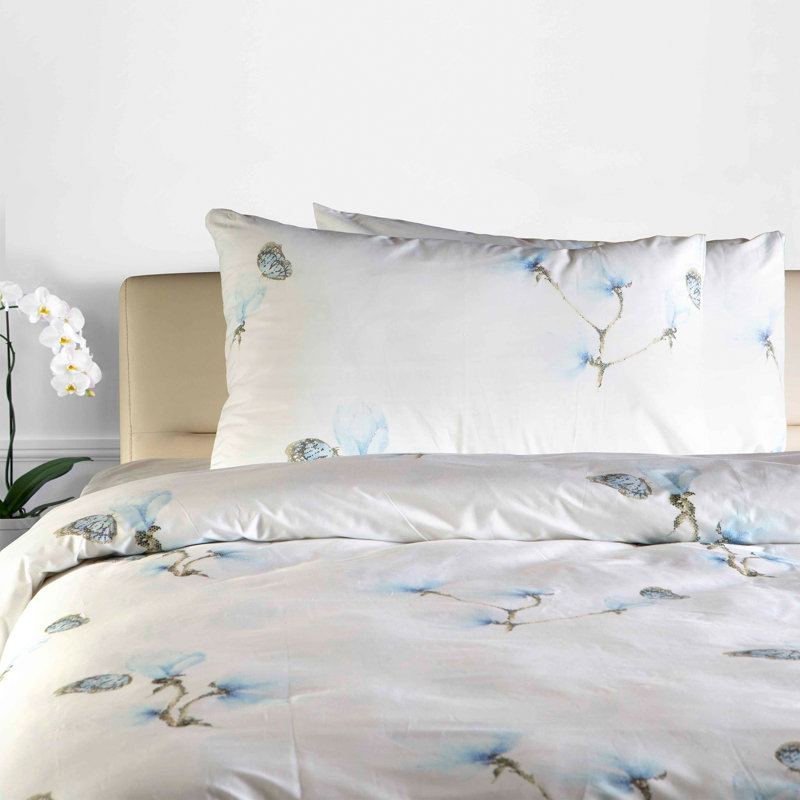 Ensemble de housse de couette en coton 3 pièces Andres, Housse de couette très grand + 2 taies décoratives