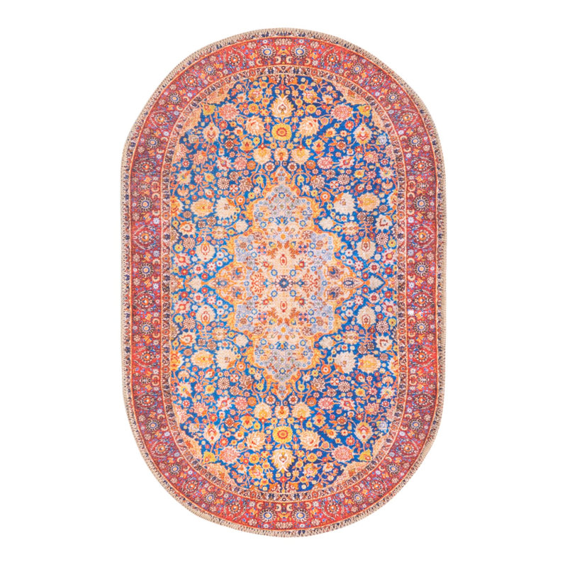Chenille Geometric Indoor Rug, Oval 2' x 3'1"