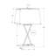 Lighting, H 25 po, lampe de table, port USB inclus, métal noir, abat-jour beige, transitionnel