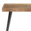 Banc industriel durable en bois de manguier l 43 po avec structure en métal Durham