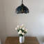 Luminaire suspendu Kleist Tiffany avec libellule en verre coloré bleu vert l 12 po x P 12 po x H 60 po