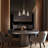 Aaroosh 3 - Light Iron Dimmable Kitchen Island Linear and Wagon Wheel Chandelier
