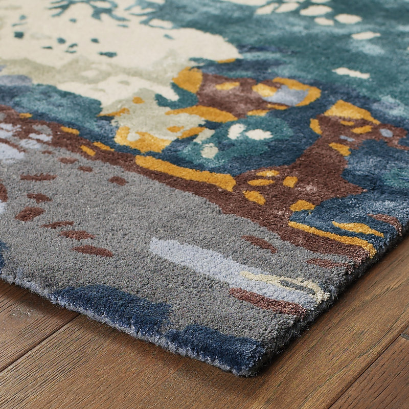 Tapis touffeté à la main Wora, Rectangle 8 pi x 10 pi
