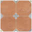 Carrelage mural et de sol en porcelaine à motifs Merola Tile Manises Décor Cuero 13" x 13"