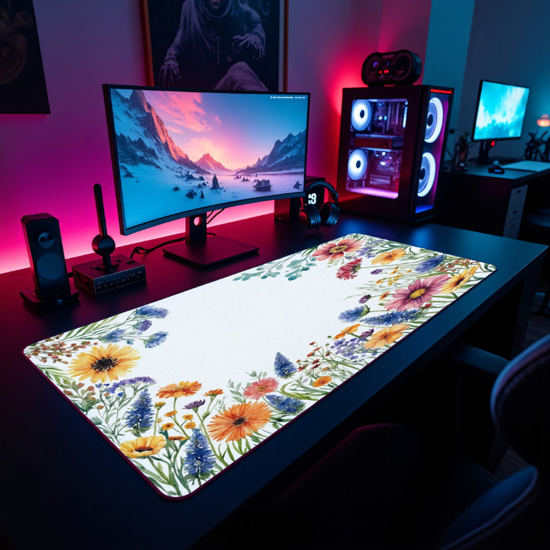 Polyester Desk Pad, 14.4x12.1