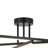 Black 3CCT Dimmable LED Modern Sputnik Semi-flush Mount