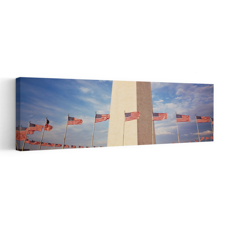 Washington Monument, Washington DC, États-Unis, architecture contemporaine, art mural, H 20 po x l 60 po
