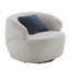 Fauteuil pivotant demi-tonneau, fauteuil simple pour petit espace